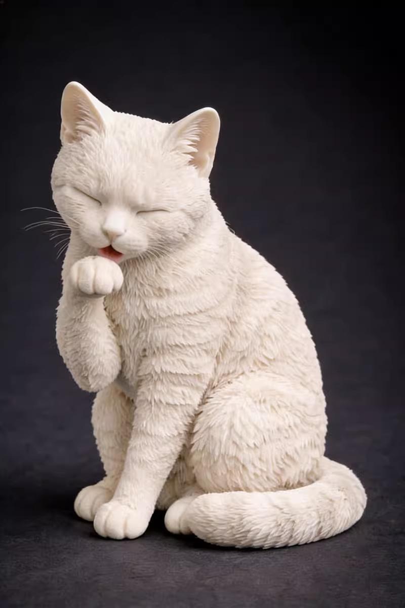 八只小猫3D打印模型