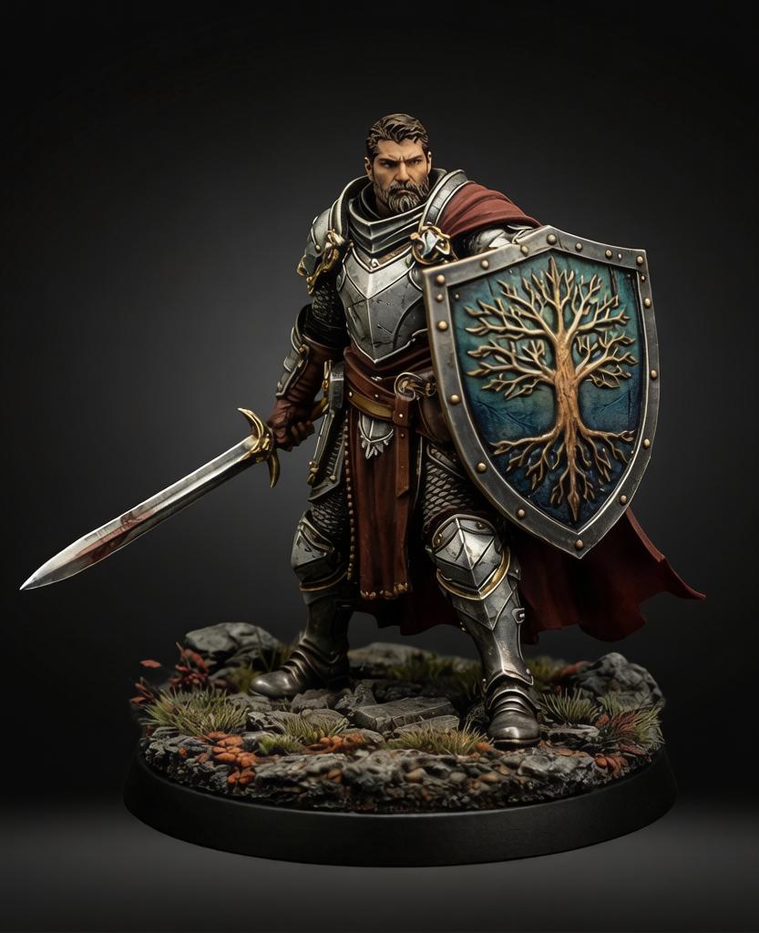 人族盾卫3D打印模型