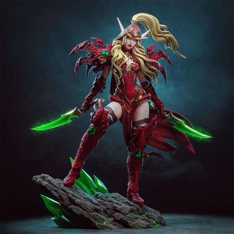 瓦莉拉·萨古纳尔  魔兽世界3D打印模型