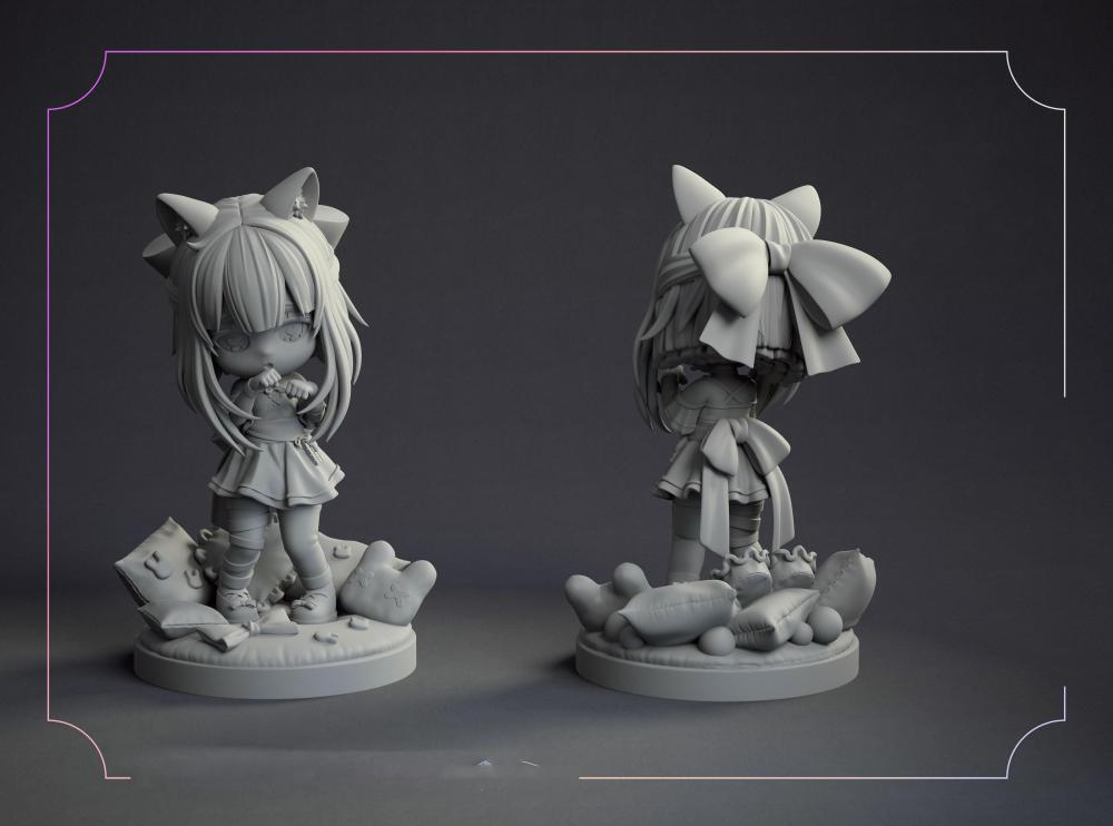 Fallen Shadow 虚拟主播3D打印模型