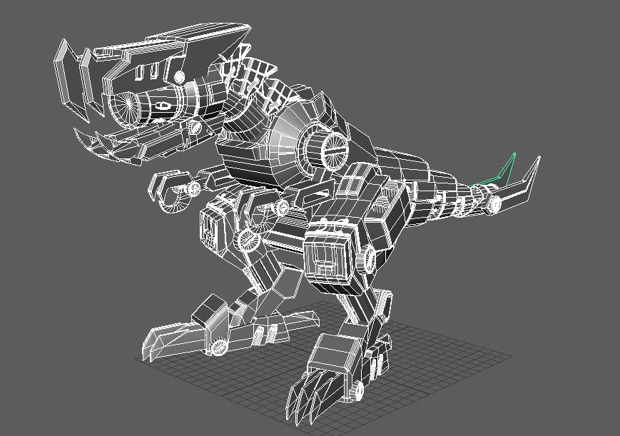 机甲旋风-机甲巨龙3D打印模型