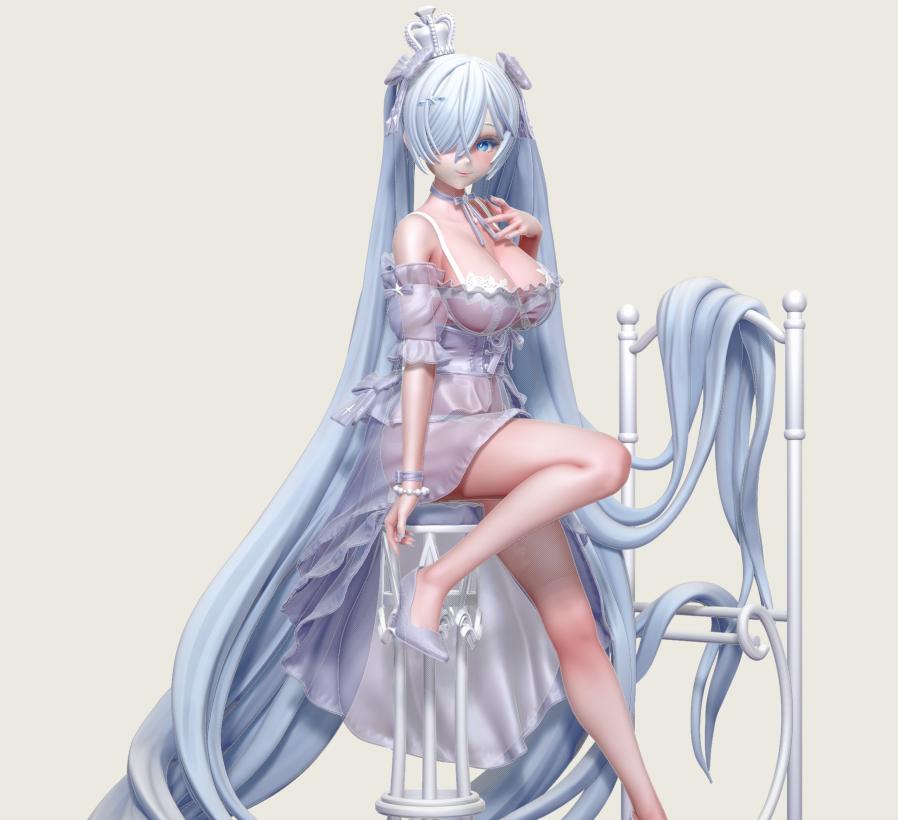 胜利女神 水晶公主灰姑娘3D打印模型