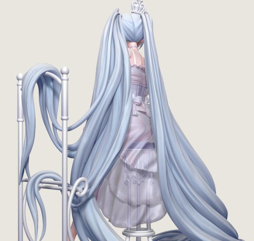 胜利女神 水晶公主灰姑娘3D打印模型