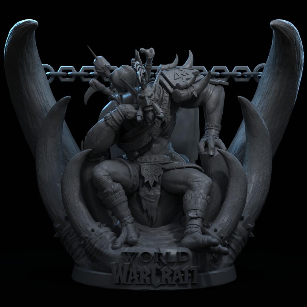 WOW魔兽世界大酋长沃金3D打印模型