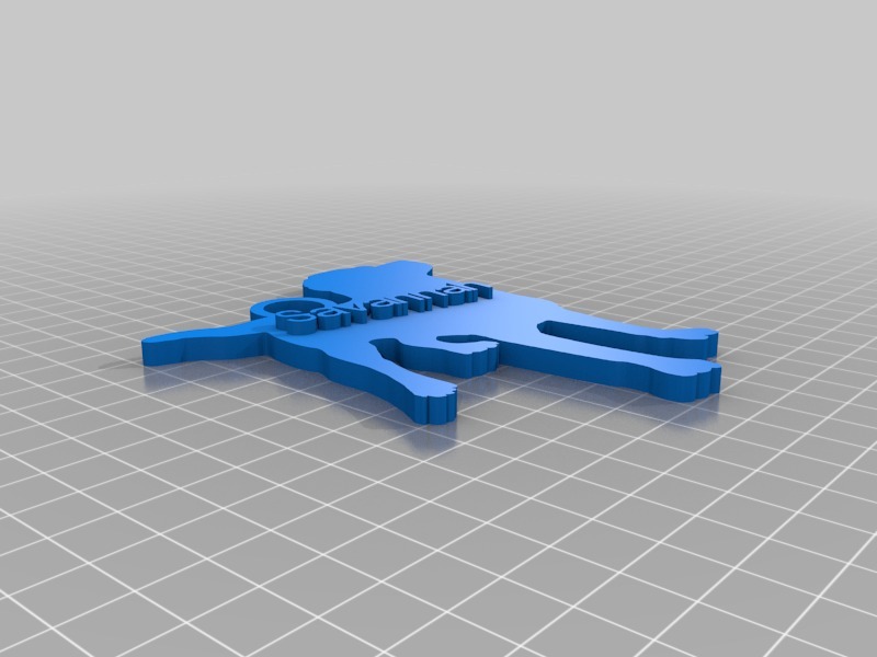 钥匙扣3D打印模型