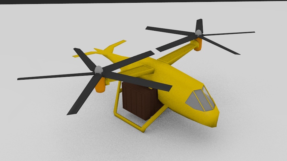 直升机3D打印模型