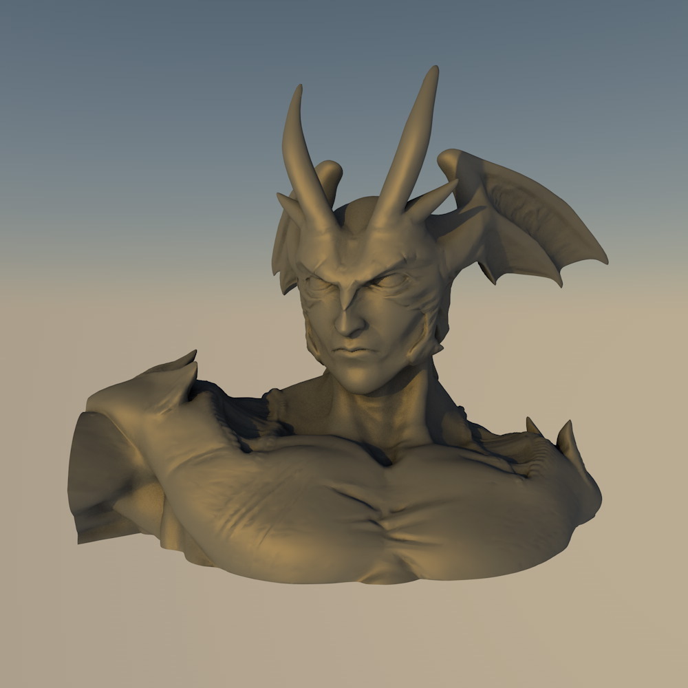 堕落天使3D打印模型
