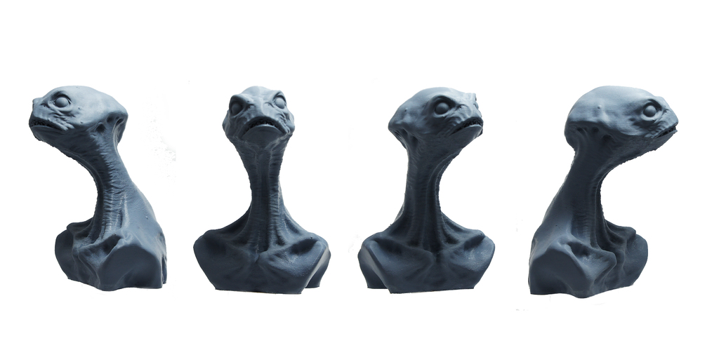 蘑菇头外星人3D打印模型