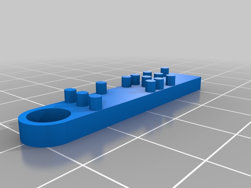 盲文钥匙扣3D打印模型