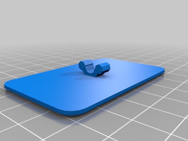 我的自定义标签圆夹3D打印模型