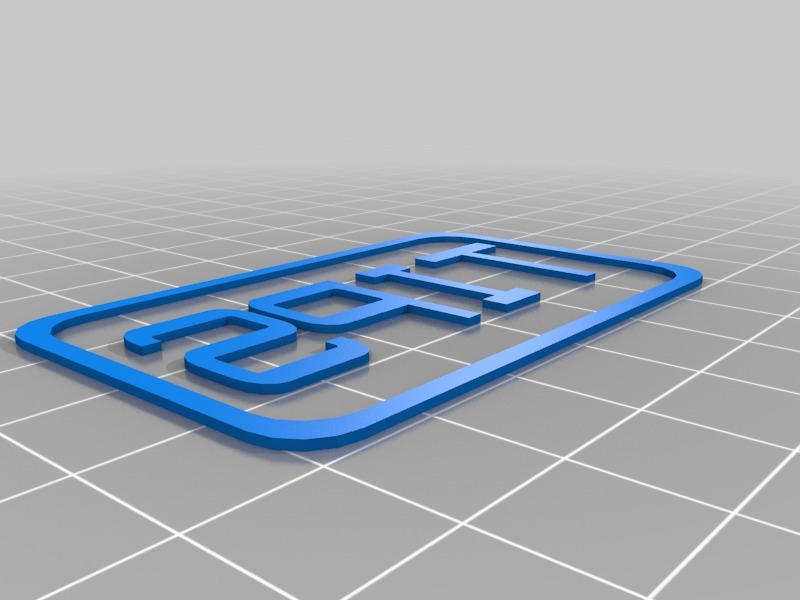 我的自定义标签圆夹3D打印模型