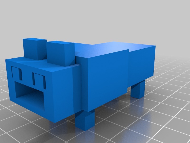 USB接线狼人盒3D打印模型