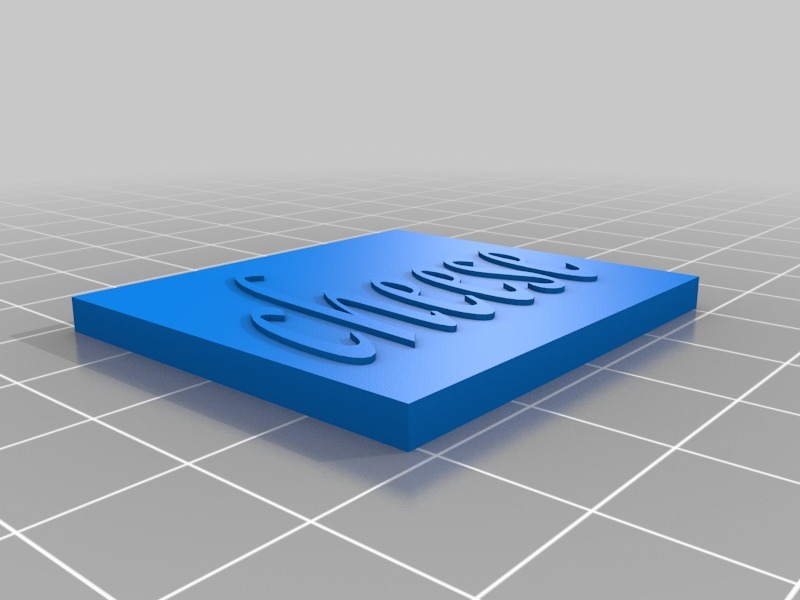 奶酪标牌3D打印模型