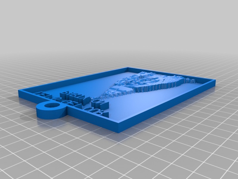 标志物质化3D打印模型