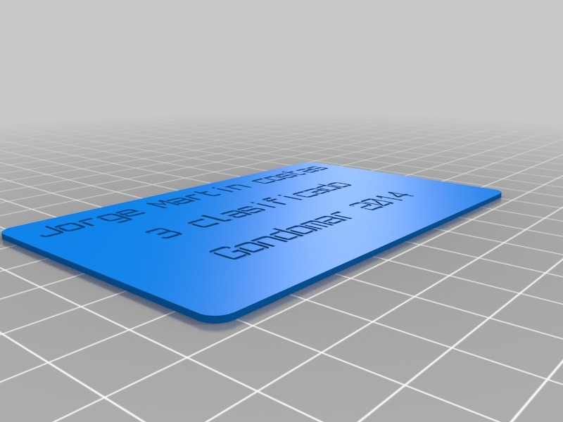 测试卡片3D打印模型