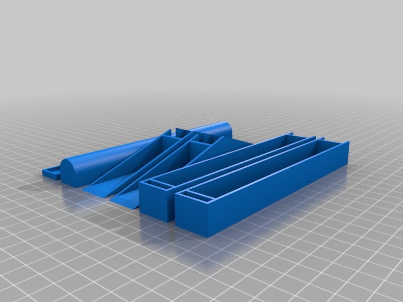 参数桌面卷轴固定器3D打印模型