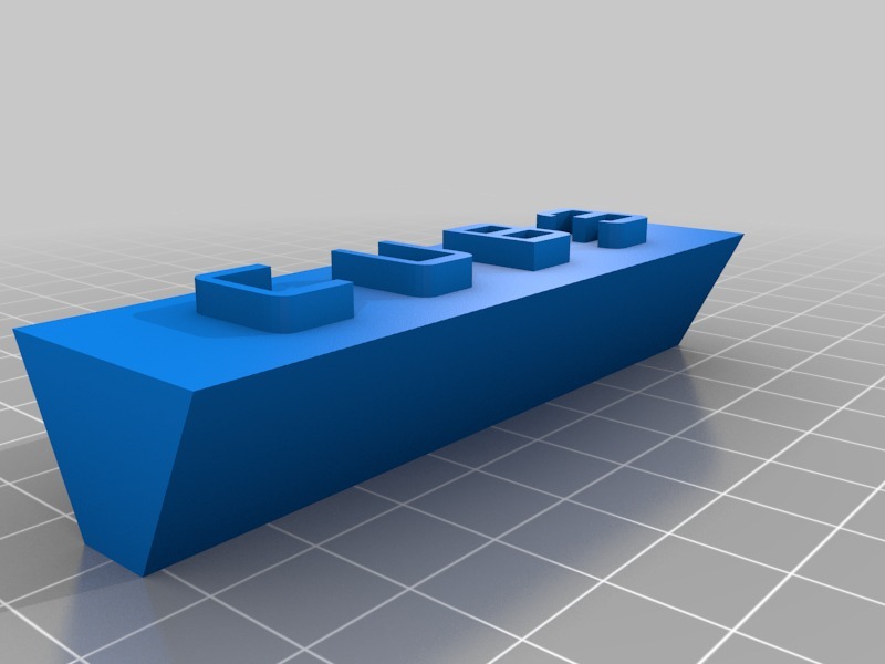 我的自定义桌面铭牌3D打印模型