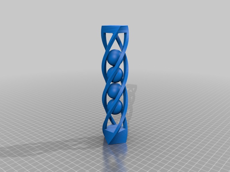 装球的笼子-艺术品3D打印模型
