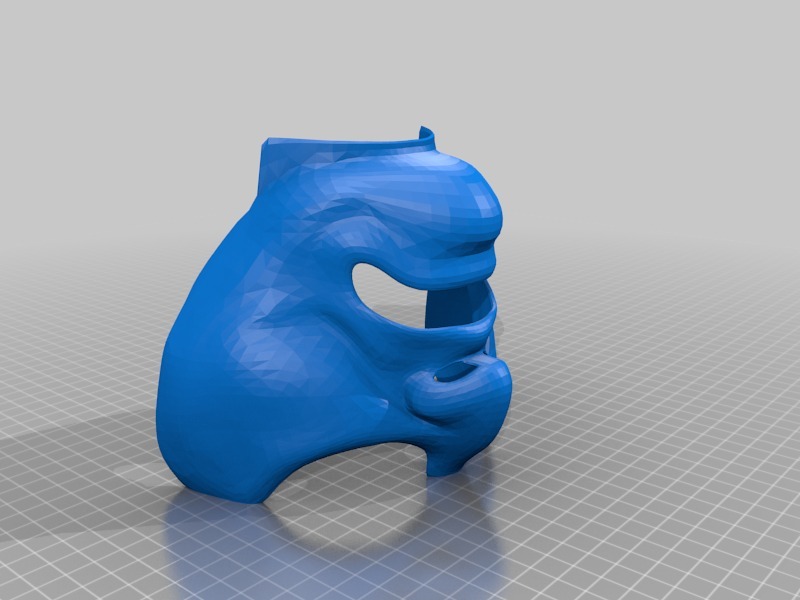 武士面具3D打印模型