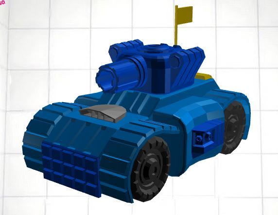 主战坦克 - 玩具车3D打印模型