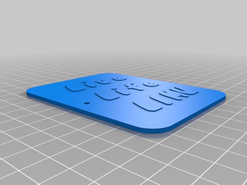 行李标签的用户自己定制的个性化版本3D打印模型