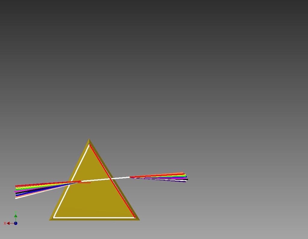 Pink Floyd的双彩虹3D打印模型