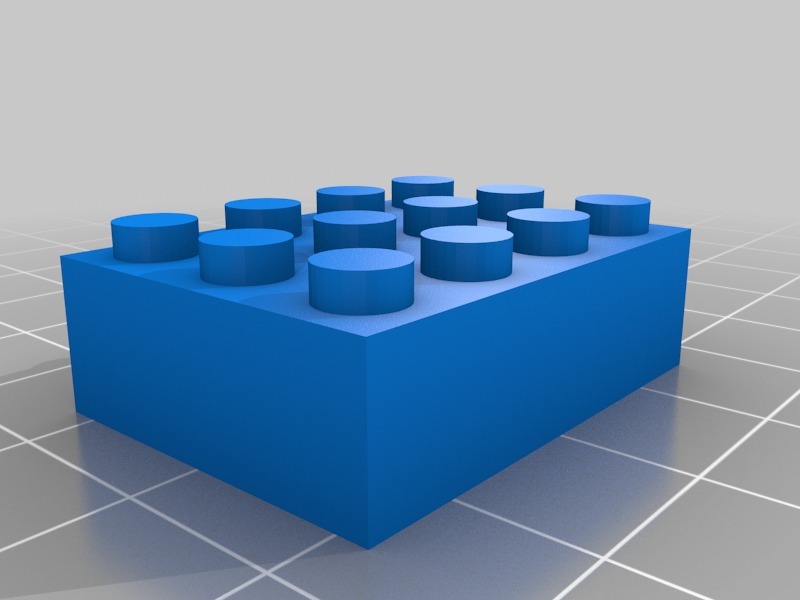乐高砖3D打印模型