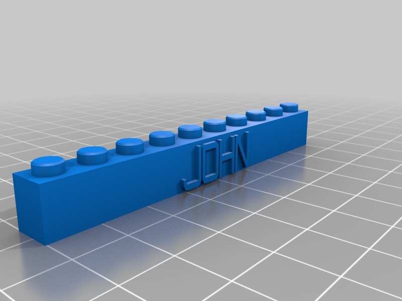 JOHN的乐高砖1*103D打印模型