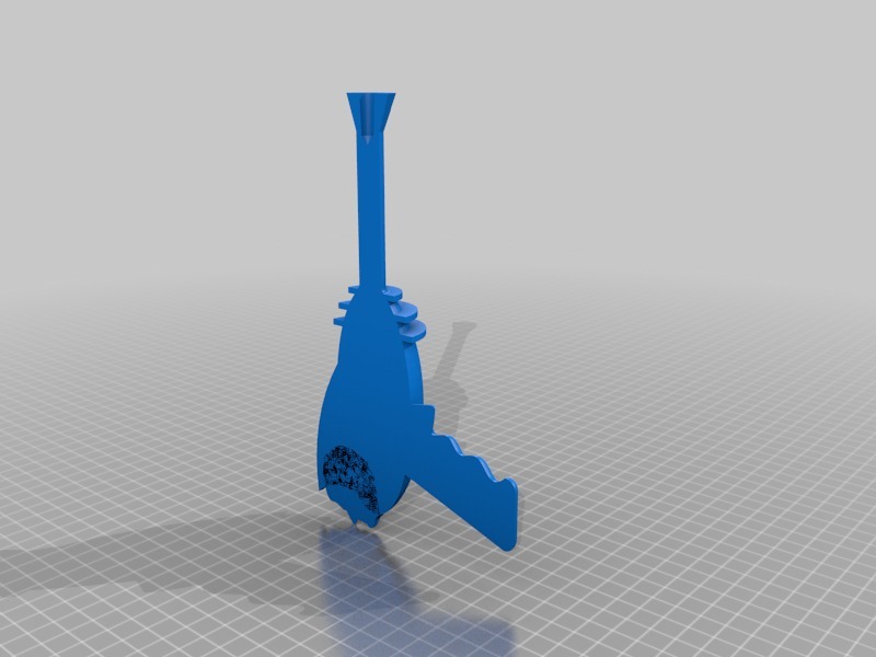 枪3D打印模型