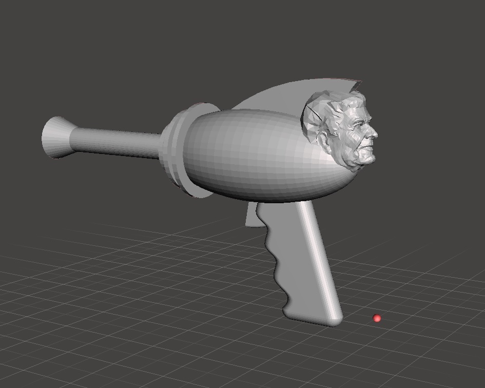 枪3D打印模型