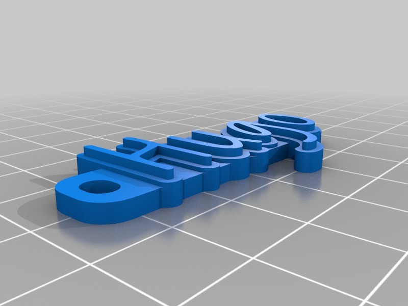钥匙挂件3D打印模型