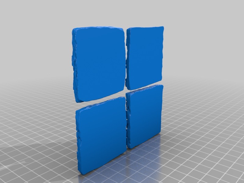 散落的石砖3D打印模型