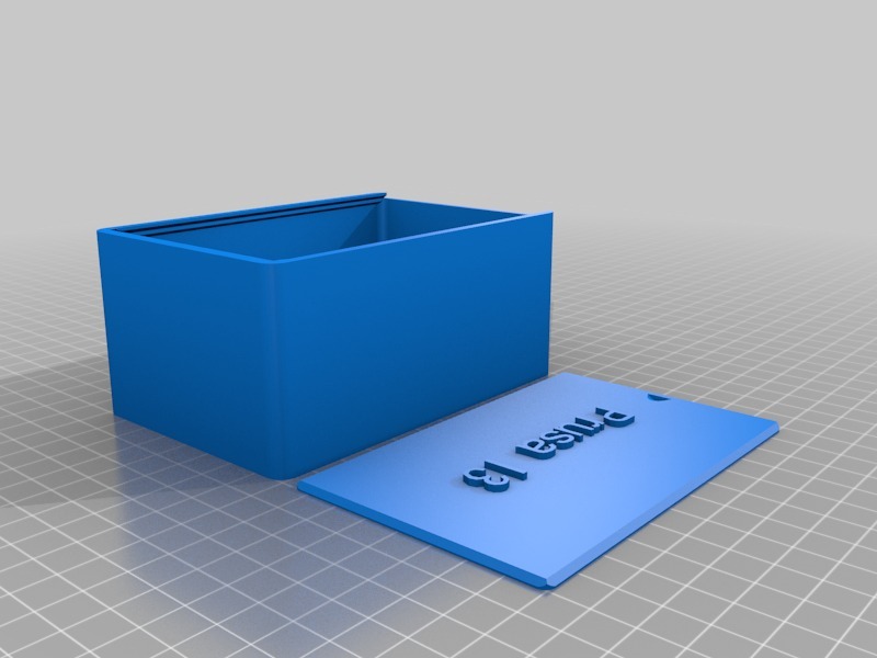 圆角带盖收纳盒3D打印模型