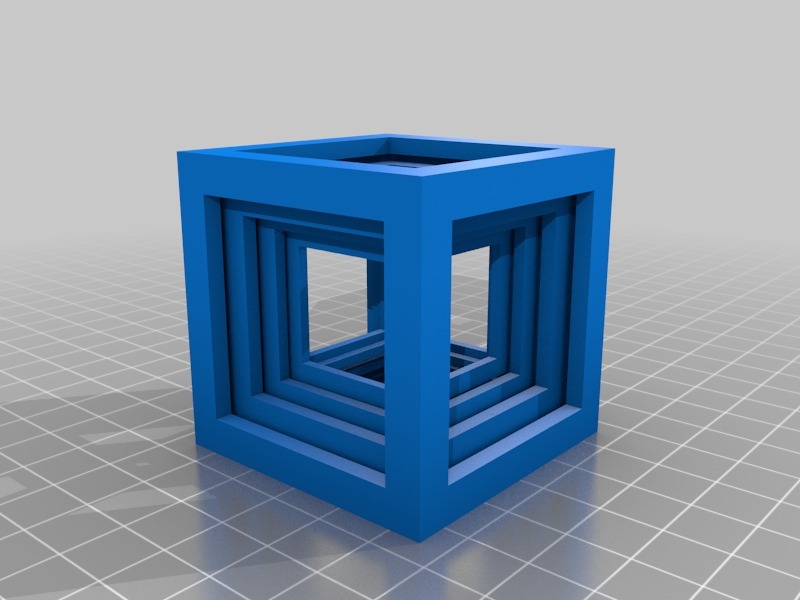 立方体3D打印模型