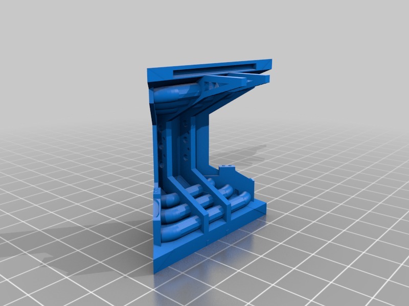 科幻走廊3D打印模型